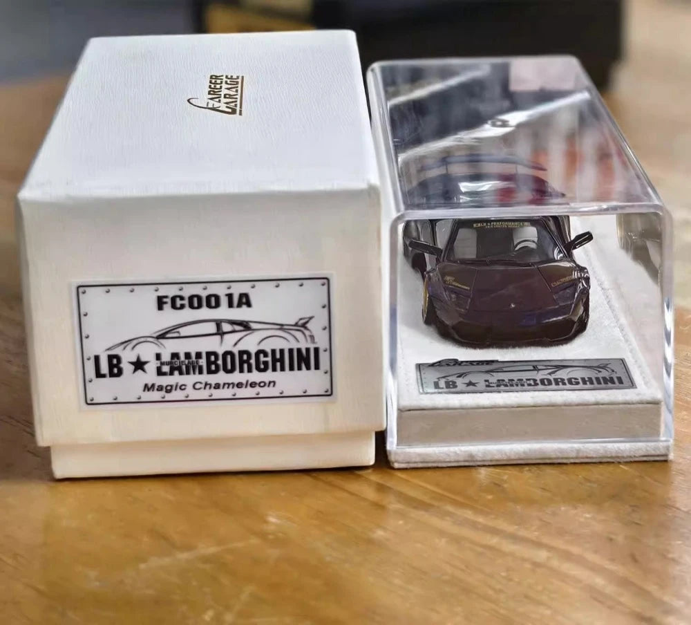 [GARAGE] 1:43 Lamborghini 2009 Murcielago LP640-4 LB-WORKS Purple Model Car Resin