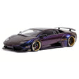 [GARAGE] 1:43 Lamborghini 2009 Murcielago LP640-4 LB-WORKS Purple Model Car Resin