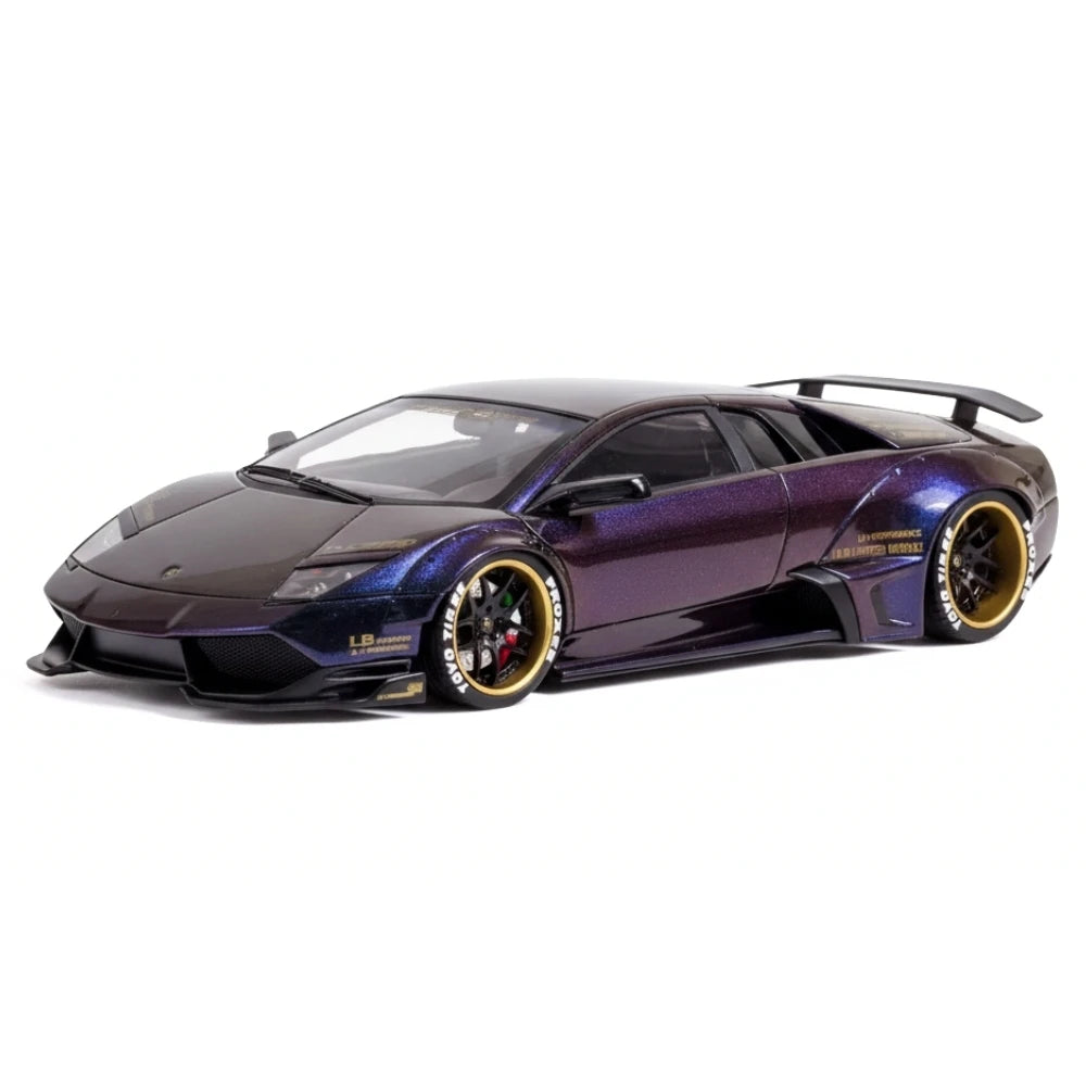 [GARAGE] 1:43 Lamborghini 2009 Murcielago LP640-4 LB-WORKS Purple Model Car Resin