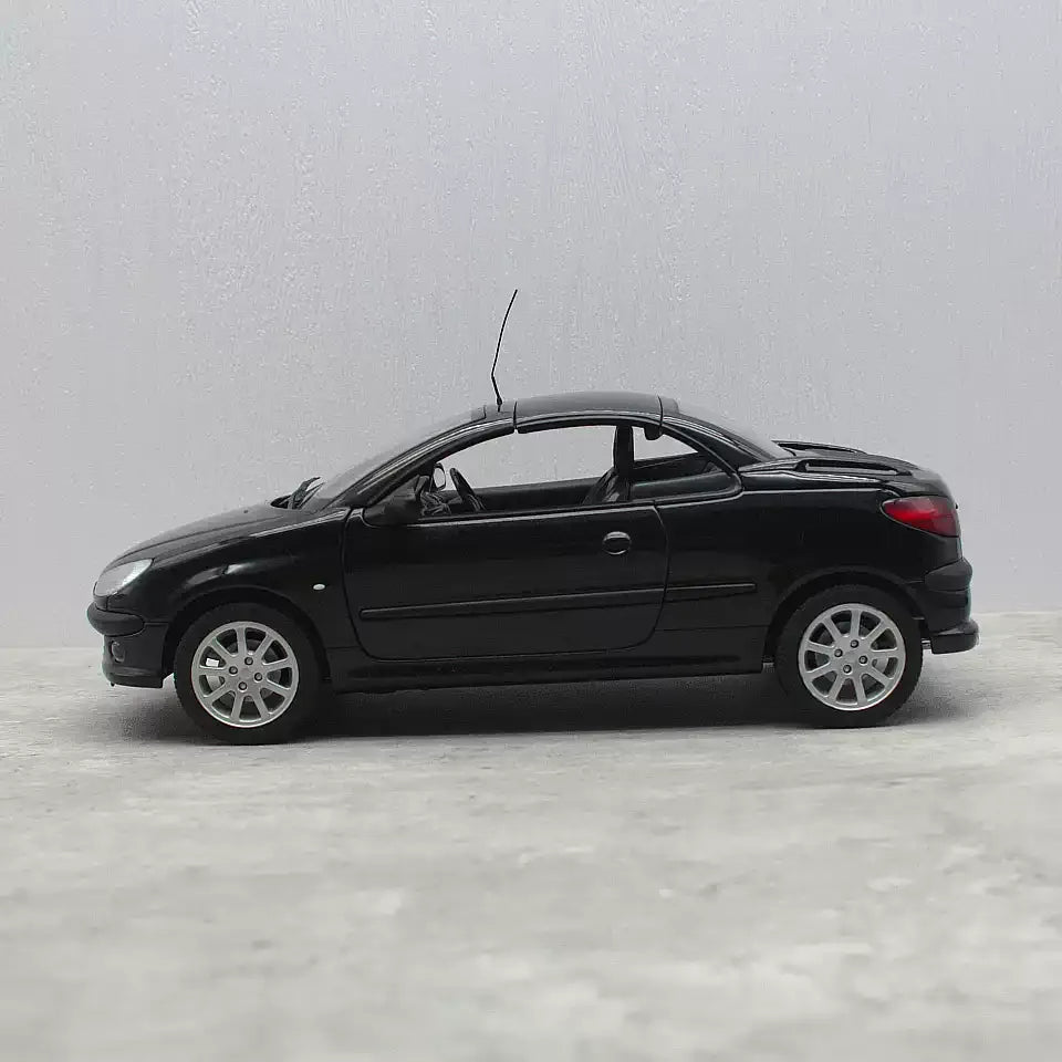 [GATE] 1:18 Peugeot 2001 206CC Cabriolet noir voiture miniature Die-Cast