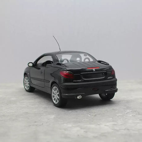 [GATE] 1:18 Peugeot 2001 206CC Cabriolet Black Model Car Die-Cast