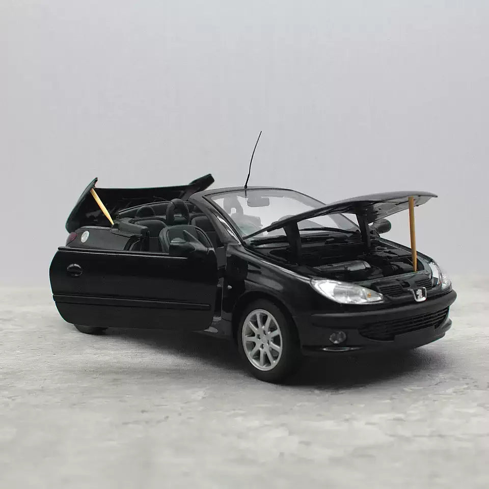 [GATE] 1:18 Peugeot 2001 206CC Cabriolet noir voiture miniature Die-Cast