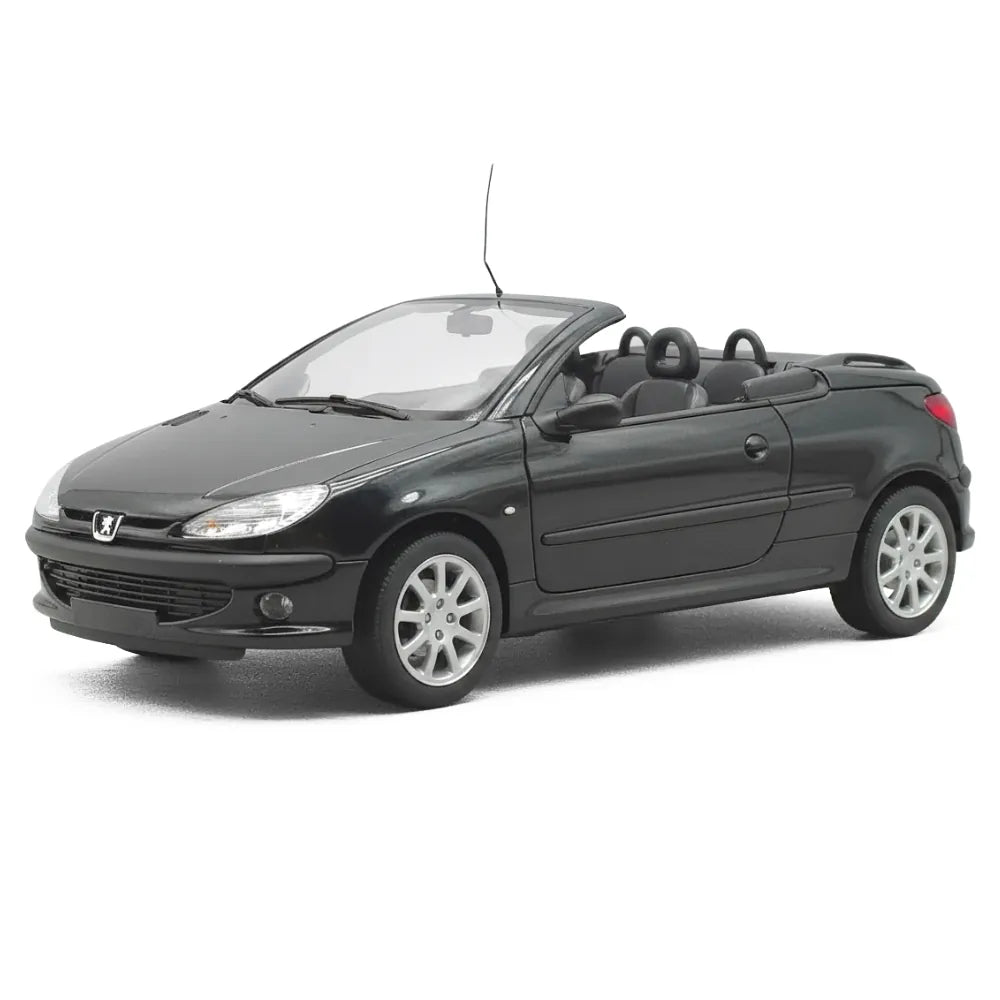 [GATE] 1:18 Peugeot 2001 206CC Cabriolet Black Model Car Die-Cast