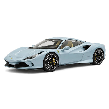 GH Ferrari 2019 F8 Tributo Ice Blue 1:18 – samlarobjekt resinmodellresin