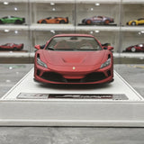 GH Ferrari 2019 F8 Tributo Matte Red 1:18 – Sammelobjekt-Resin-Modellharz