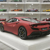 GH Ferrari 2019 F8 Tributo Matte Red 1:18 – Sammelobjekt-Resin-Modellharz