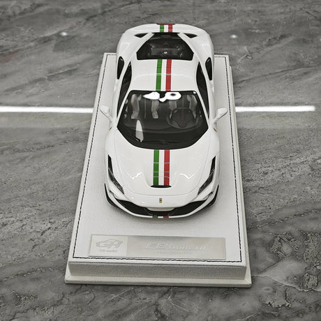 GH Ferrari 2019 F8 Tributo White 1:18 – Samlarresin Resin Modellresin