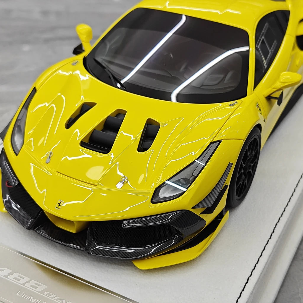 [GH] 1:18 Ferrari 2020 488 Challenge EVO Yellow Model Car Resin