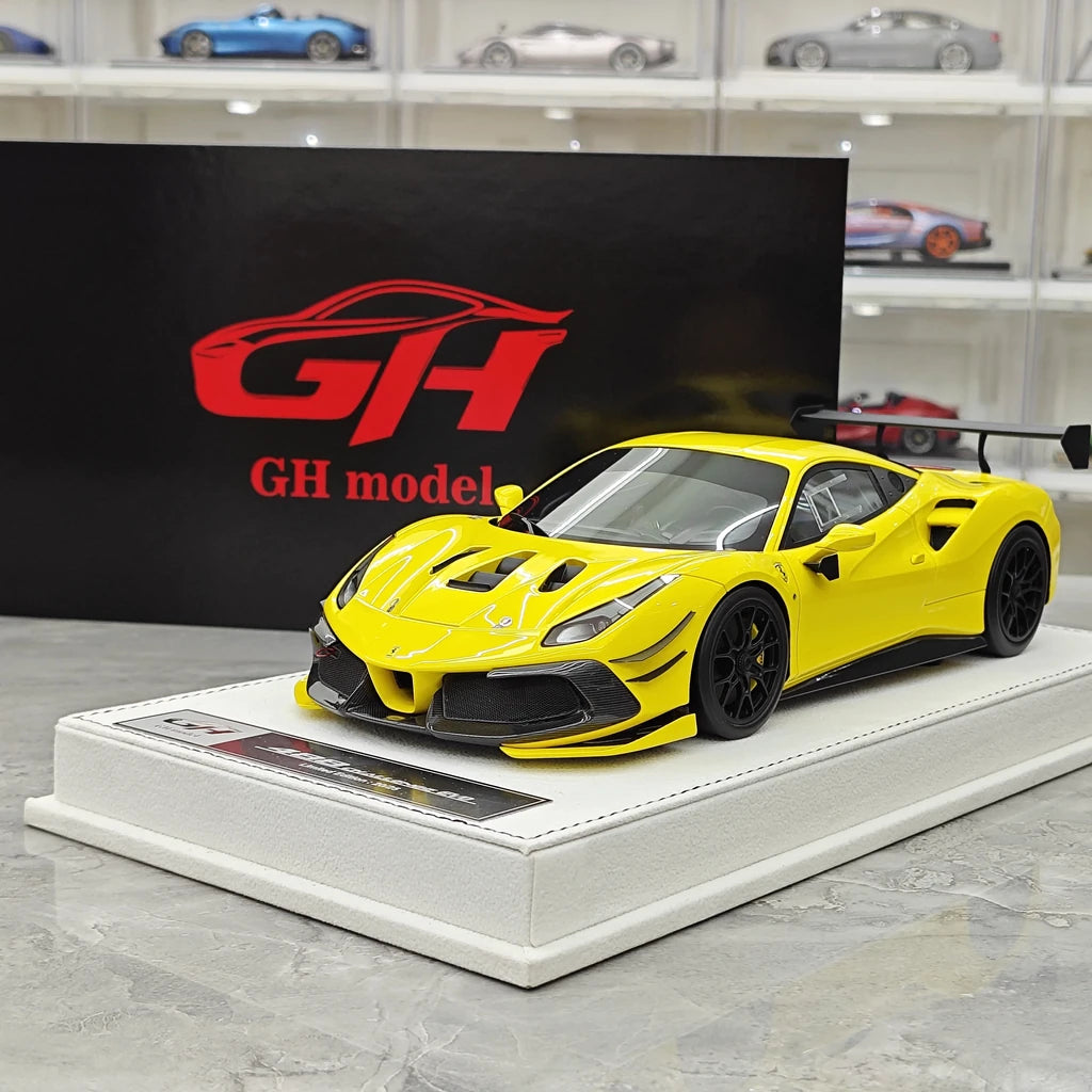 [GH] 1:18 Ferrari 2020 488 Challenge EVO Yellow Model Car Resin