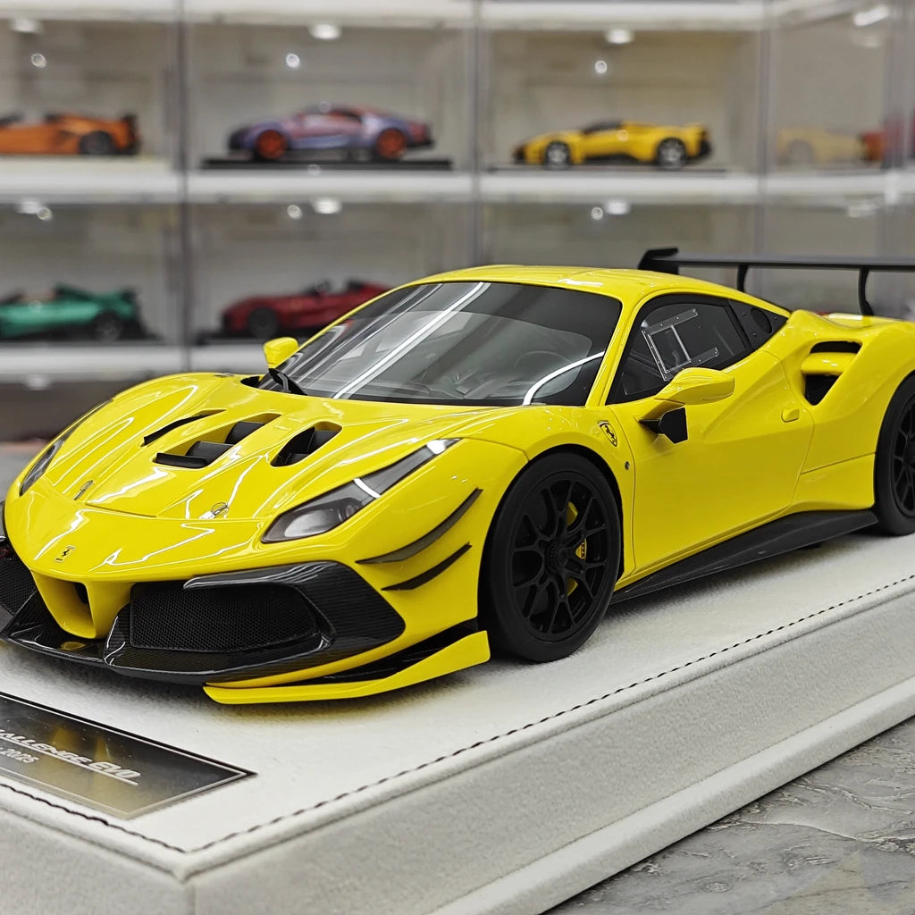 [GH] 1:18 Ferrari 2020 488 Challenge EVO Yellow Model Car Resin