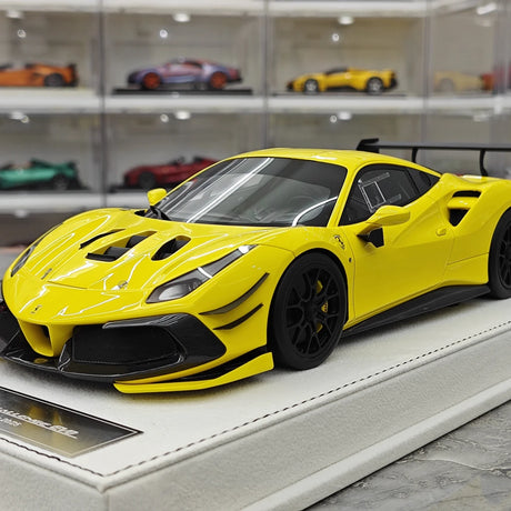 [GH] 1:18 Ferrari 2020 488 Challenge EVO Yellow Model Car Resin