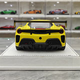 [GH] 1:18 Ferrari 2020 488 Challenge EVO Yellow Model Car Resin