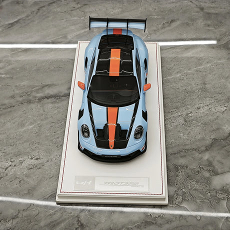 GH Modelo Porsche 2026 911 9920,2 GT3 RS Gulf 1:18 – Resina Modelo de Resina de Coleção