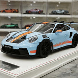 GH Modelo Porsche 2026 911 9920,2 GT3 RS Gulf 1:18 – Resina Modelo de Resina de Coleção