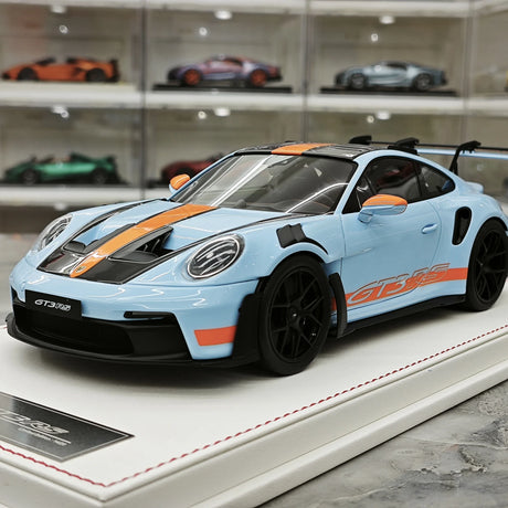 GH Modelo Porsche 2026 911 9920,2 GT3 RS Gulf 1:18 – Resina Modelo de Resina de Coleção