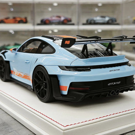 GH Modelo Porsche 2026 911 9920,2 GT3 RS Gulf 1:18 – Resina Modelo de Resina de Coleção