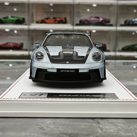 GH Modelo Porsche 2026 911 9920,2 GT3 RS Ice Blue 1:18 – Resina de Modelo de Resina de Coleção