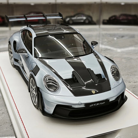 GH Modelo Porsche 2026 911 9920,2 GT3 RS Ice Blue 1:18 – Resina de Modelo de Resina de Coleção