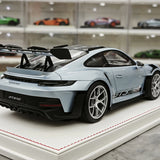 GH Modelo Porsche 2026 911 9920,2 GT3 RS Ice Blue 1:18 – Resina de Modelo de Resina de Coleção