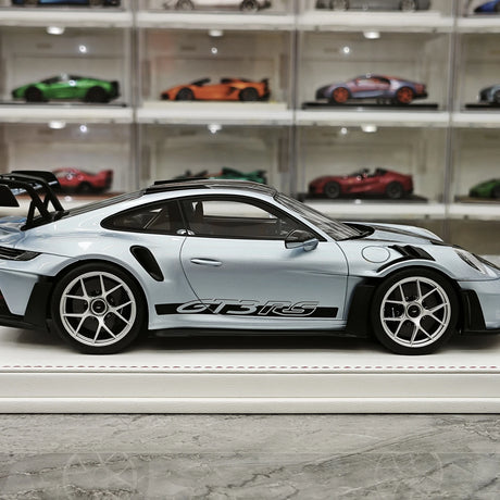 GH Modelo Porsche 2026 911 9920,2 GT3 RS Ice Blue 1:18 – Resina de Modelo de Resina de Coleção