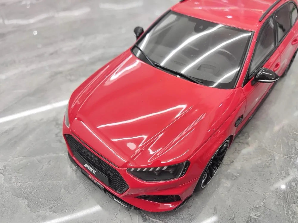[GT Spirit] 1:18 Audi 2020 RS4-S Avant By ABT rosso modellino di auto resina
