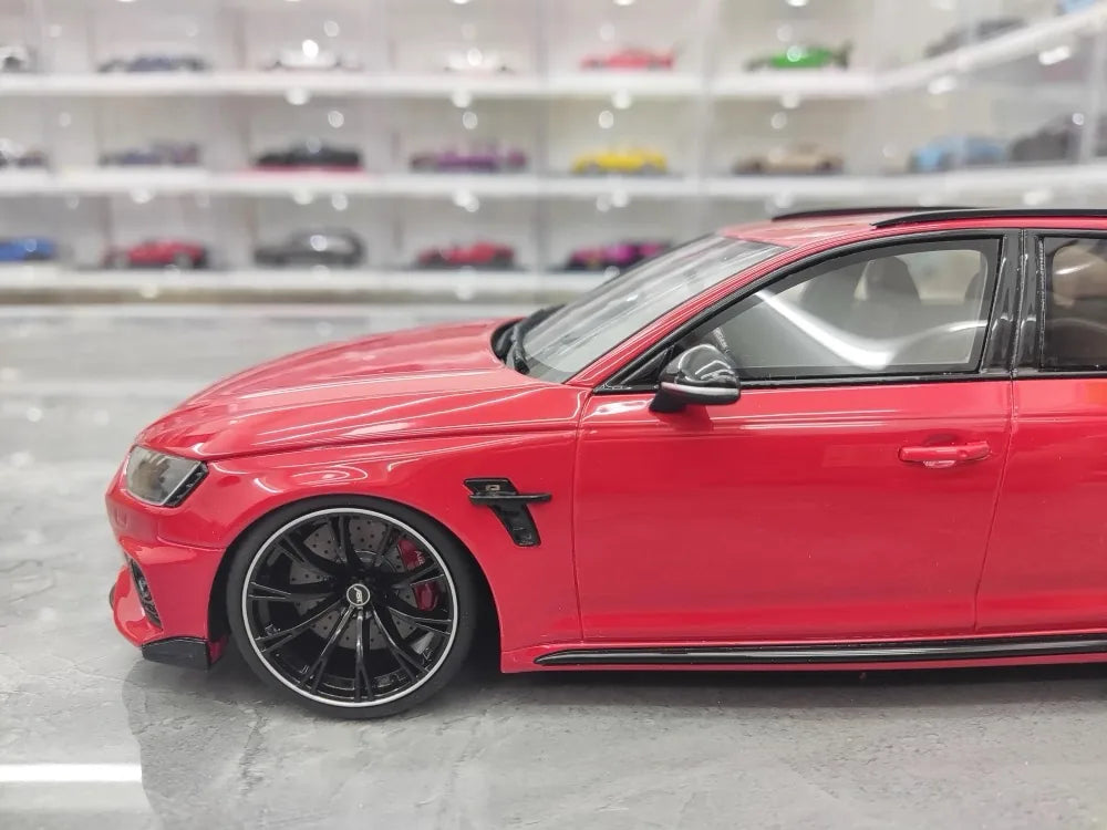 [GT Spirit] 1:18 Audi 2020 RS4-S Avant By ABT rosso modellino di auto resina