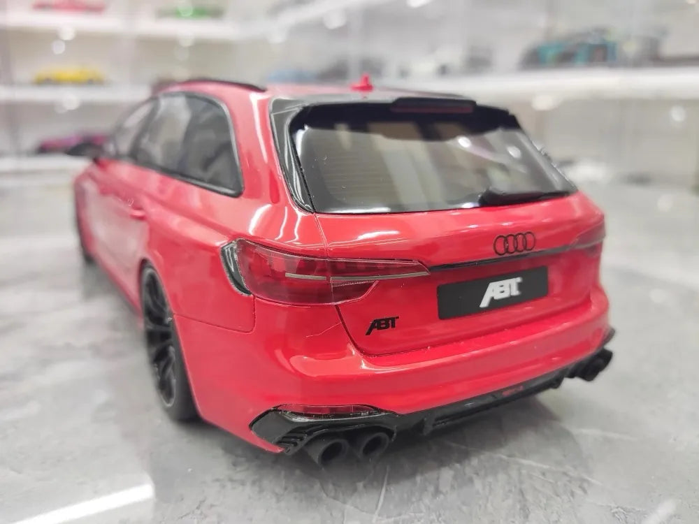 [GT Spirit] 1:18 Audi 2020 RS4-S Avant By ABT Red Model Car Resin
