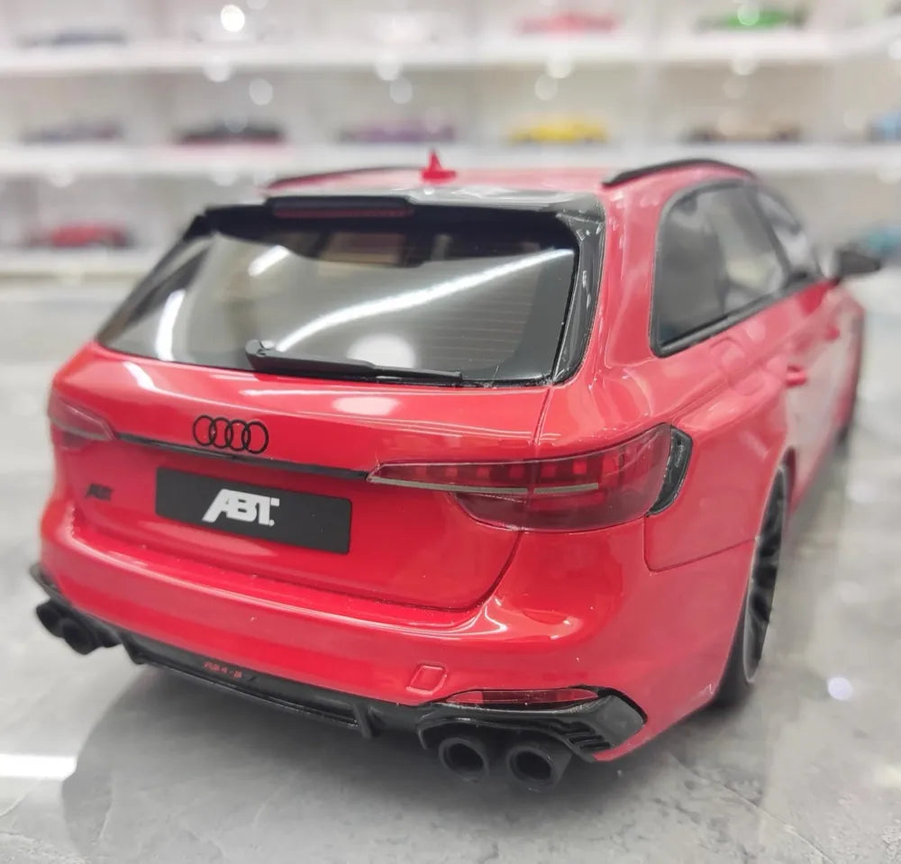 [GT Spirit] 1:18 Audi 2020 RS4-S Avant By ABT rosso modellino di auto resina