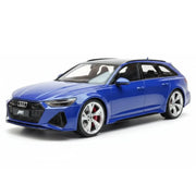 GT Spirit Audi 2021 RS6 Avant C8 azul 1:18 – modelo de coleção em resina