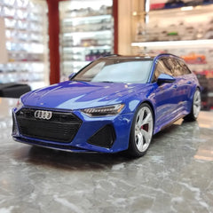 [GT Spirit] 1:18 Audi 2021 RS6 Avant C8 Blue Model Car Resin