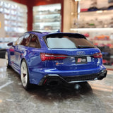 [GT Spirit] 1:18 Audi 2021 RS6 Avant C8 Blue Model Car Resin