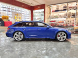 [GT Spirit] 1:18 Audi 2021 RS6 Avant C8 Blue Model Car Resin