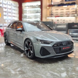 [GT Spirit] 1:18 Audi 2020 RS6 Avant C8 Gray Model Car Resin