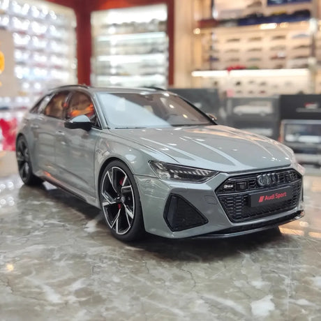 [GT Spirit] 1:18 Audi 2020 RS6 Avant C8 Gray Model Car Resin