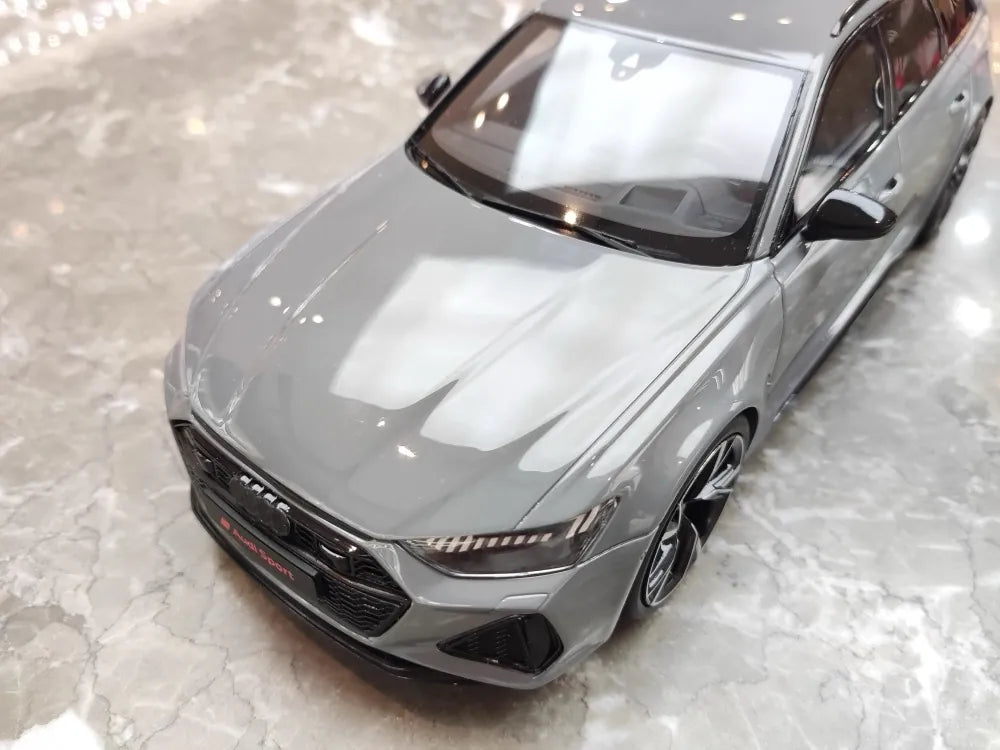 [GT Spirit] 1:18 Audi 2020 RS6 Avant C8 Gray Model Car Resin