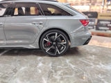 [GT Spirit] 1:18 Audi 2020 RS6 Avant C8 Gray Model Car Resin