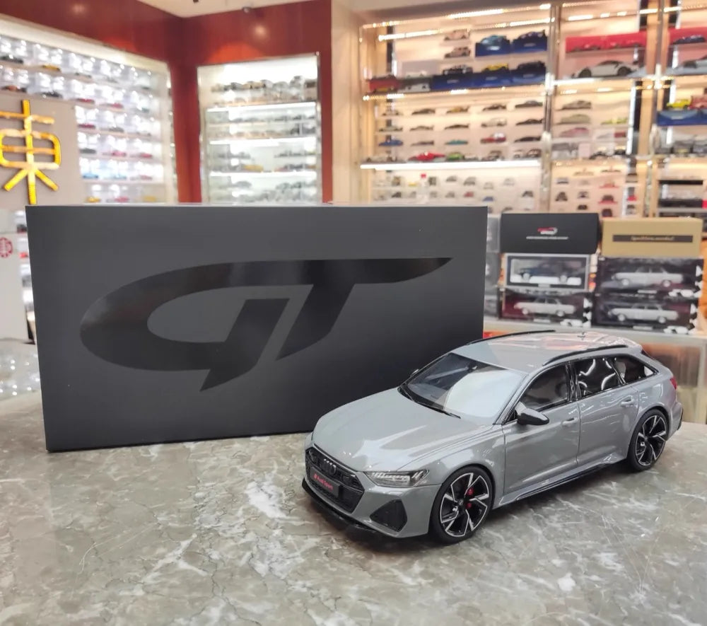 [GT Spirit] 1:18 Audi 2020 RS6 Avant C8 Gray Model Car Resin