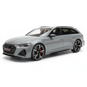 GT Spirit Audi 2020 RS6 Avant C8 cinzento 1:18 – modelo de coleção em resina