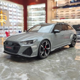 [GT Spirit] 1:18 Audi 2020 RS6 Avant C8 Gray Model Car Resin