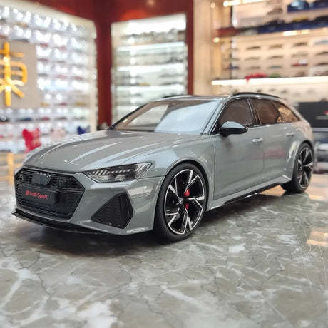 [GT Spirit] 1:18 Audi 2020 RS6 Avant C8 Gray Model Car Resin