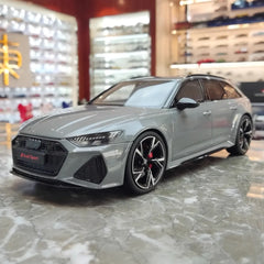 [GT Spirit] 1:18 Audi 2020 RS6 Avant C8 Gray Model Car Resin