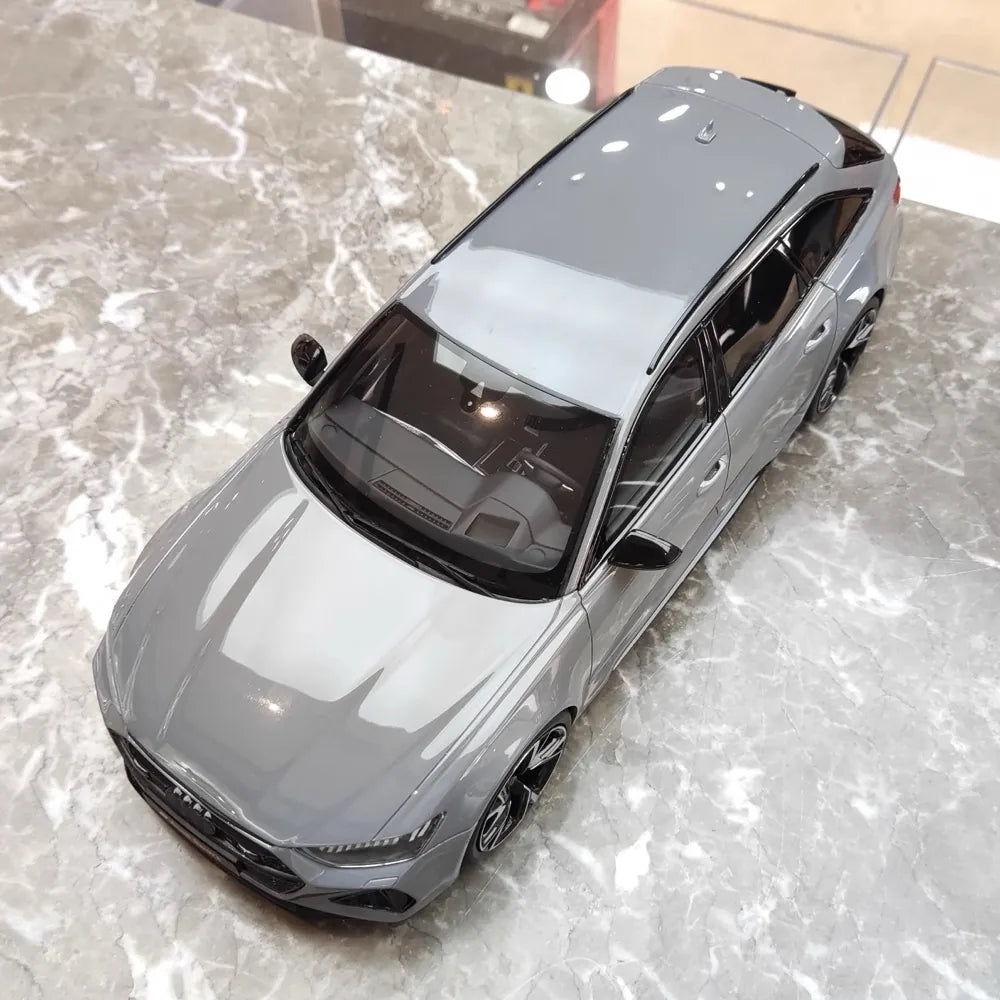 [GT Spirit] 1:18 Audi 2020 RS6 Avant C8 Gray Model Car Resin