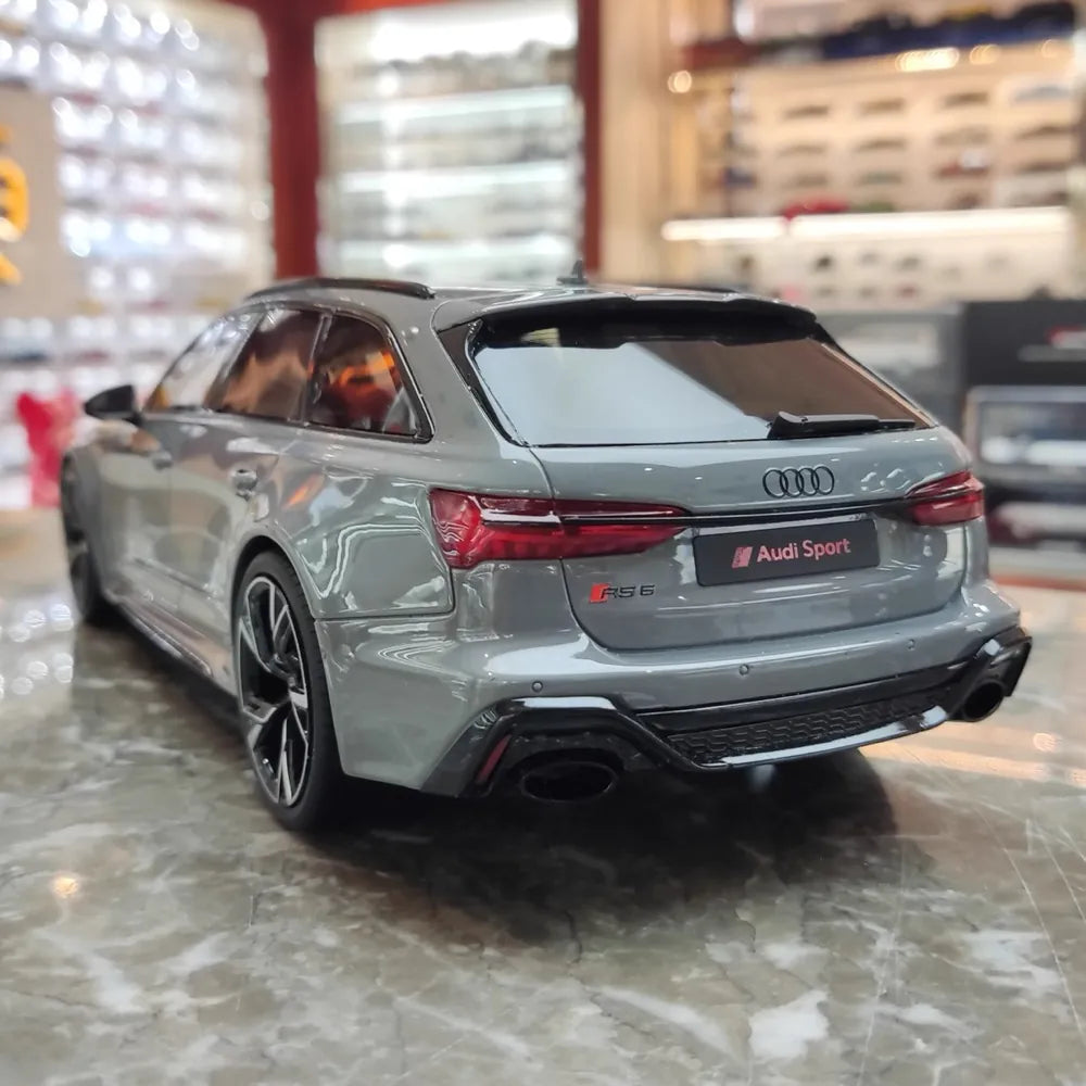 [GT Spirit] 1:18 Audi 2020 RS6 Avant C8 Gray Model Car Resin
