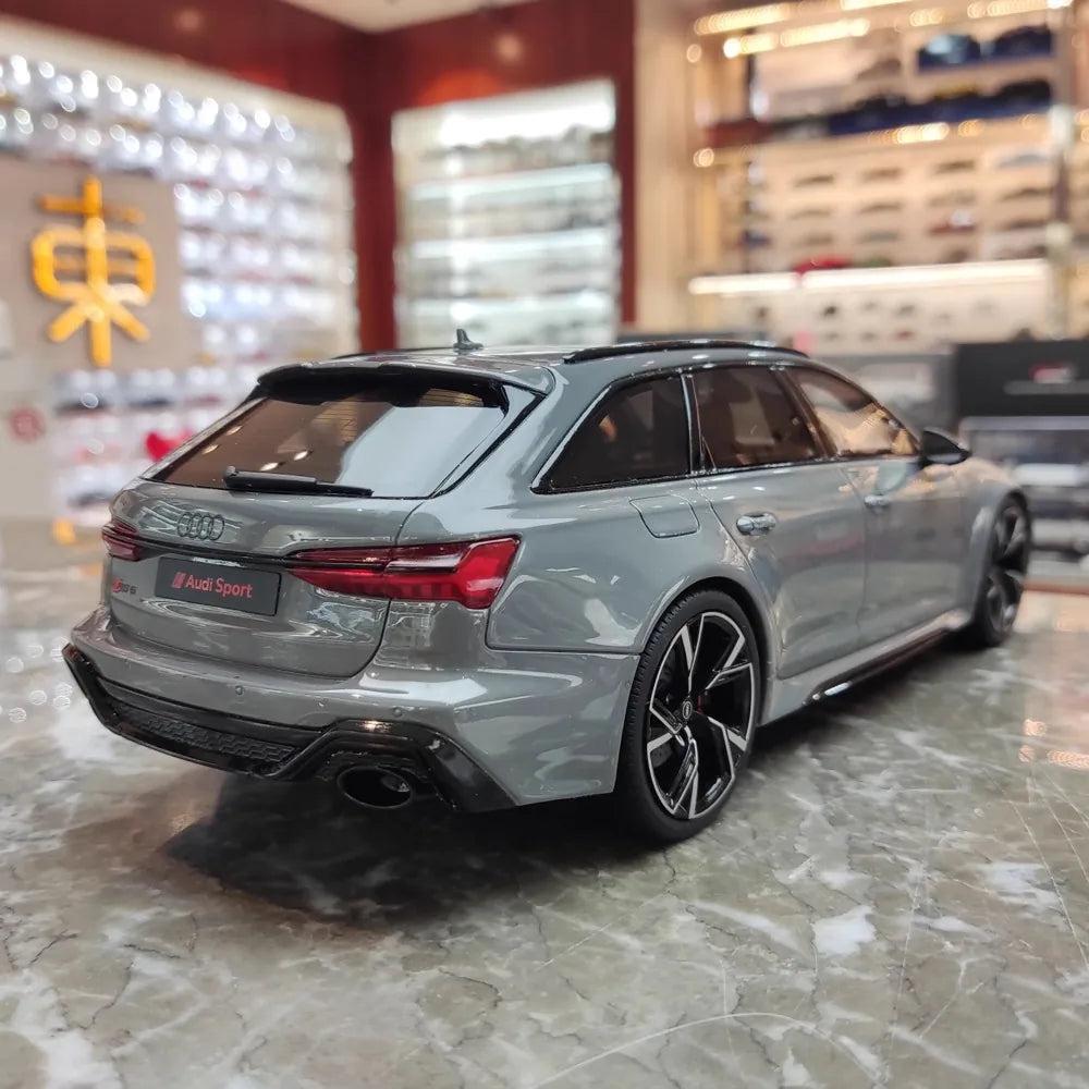 [GT Spirit] 1:18 Audi 2020 RS6 Avant C8 Gray Model Car Resin