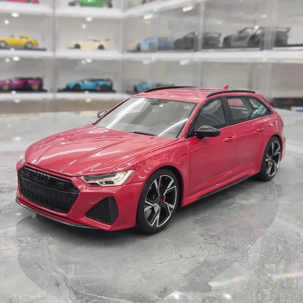 [GT Spirit] 1:18 Audi 2021 RS6 Avant C8 Red Model Car Resin