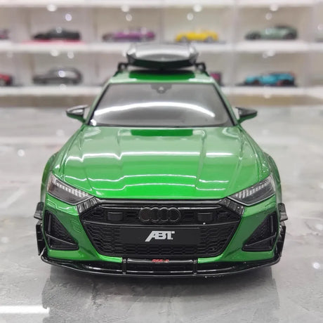 [GT Spirit] 1:18 Audi 2021 RS6 Navarra C8 ABT Green Model Car Resin