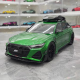 [GT Spirit] 1:18 Audi 2021 RS6 Navarra C8 ABT Green Model Car Resin