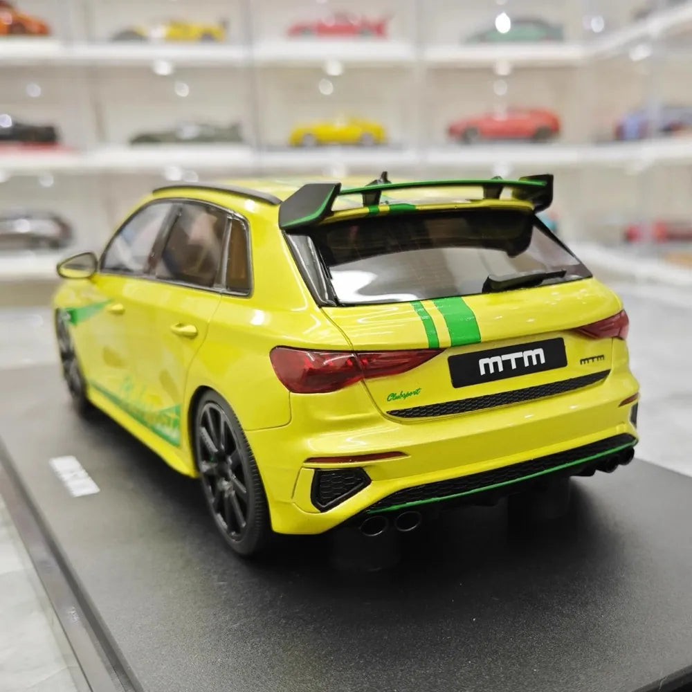 [GT Spirit] 1:18 Audi 2022 S3 MTM Yellow Model Car Resin