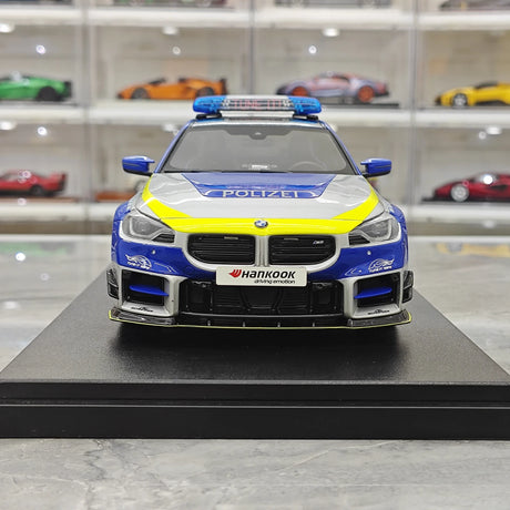 GT Spirit BMW 2024 M2 AC Schnitzer ACS2 Sport Polizei grigio e blu 1:18 – Modello in resina collezionabile