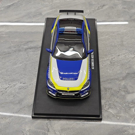 GT Spirit BMW 2024 M2 AC Schnitzer ACS2 Sport Polizei grigio e blu 1:18 – Modello in resina collezionabile